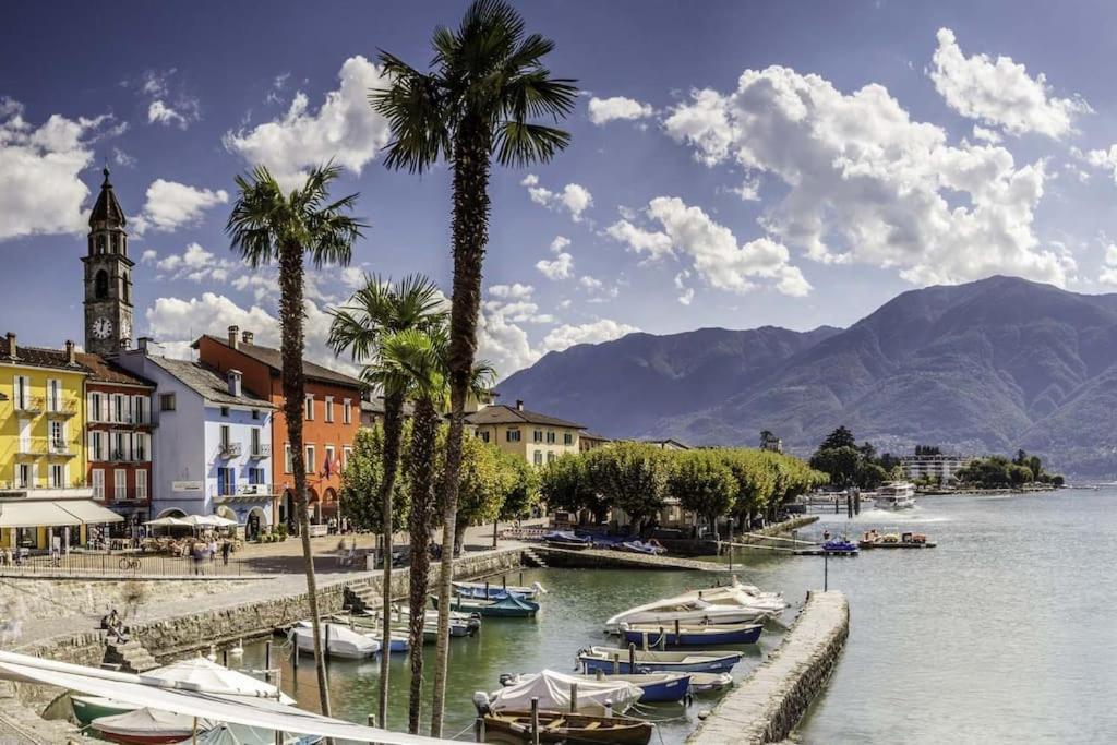 Ascona: Residenza Sabrina,App 2.5 Locali E Piscina Appartement Buitenkant foto