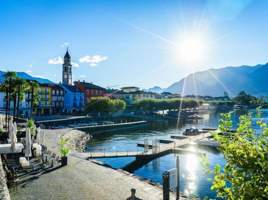 Ascona: Residenza Sabrina,App 2.5 Locali E Piscina Appartement Buitenkant foto